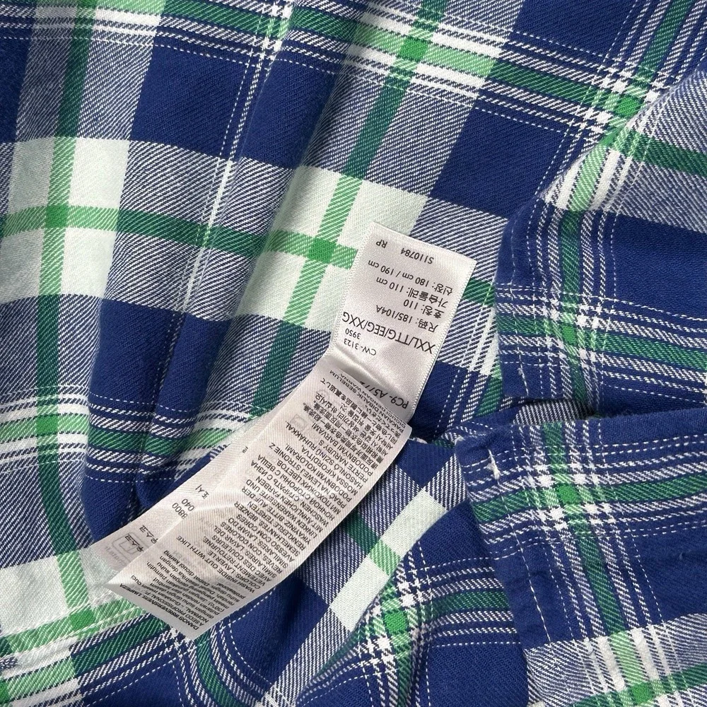 Levi's Long‎ Sleeve Plaid Button Down Shirt Men's XXL Relaxed Fit Overshirt
